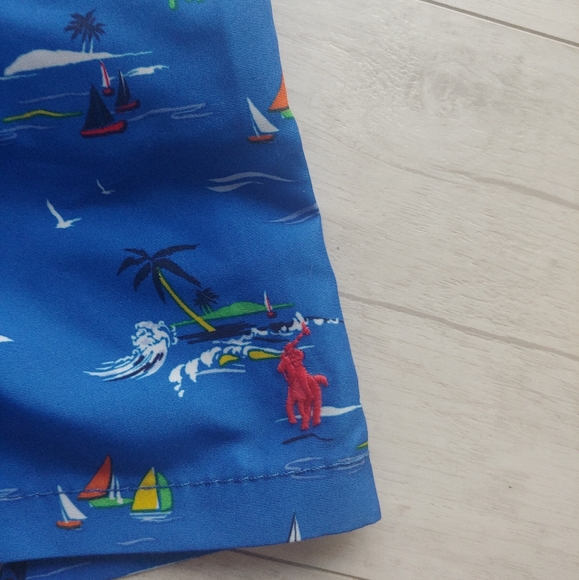 POLO Ralph Lauren NEW Sailboat Seas Swim Trunks - Picture 5 of 11